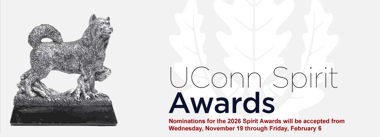 UConn Spirit Awards Nomination Information Banner